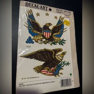 Vintage In Package1981 Decal art  Eagles Meyercord Co. Water Applied Decals